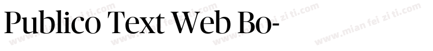 Publico Text Web Bo字体转换